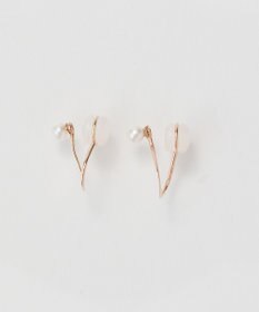 Phoebe 【K10】ウォーターパールドロップイヤリング　ローズゴールド