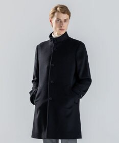 JOSEPH HOMME 【新素材】ライトウールシャギー　スタンドカラーシングルブレストコート