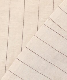 BEIGE， ERYTH / リネンストライプダブルジャケット