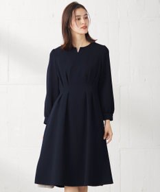 ANY SIS 【洗える】パール調ラインフレア ワンピース