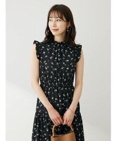 Green Parks ・ＥＬＥＮＣＡＲＥ　ＤＵＥ　フラワーｐｔティアードワンピ