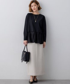 23区 【先行予約】ナチュラルコットンベア シアードッキング カットソー