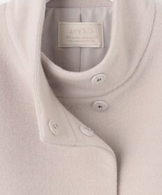 ANY SIS S 【低身長企画】ファインウールモッサスタンド ショート コート