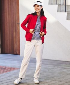 23区GOLF 【WOMEN】【ウォッシャブル】フルジップニットブルゾン