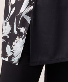 Chacott フラワープリントワンピースＴシャツ