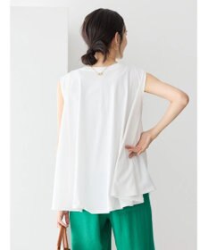 AMERICAN HOLIC 接触冷感バックフレアノースリーブプルオーバー