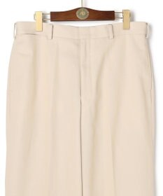 J.PRESS MEN 【J.PRESS ORIGINALS】Cotton Polyester Drill New Piped Stem Slacks / Big Back Belt / Japan Made