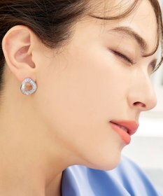Tiaclasse 【金属アレルギー対応】ウェーブサークルピアス