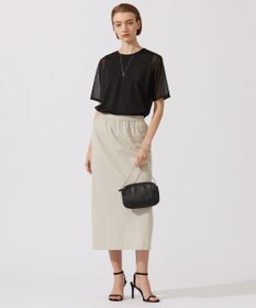 ICB L 【接触冷感・UVカット・洗える】アトラストリコット ナロースカート