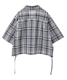 Green Parks 綿麻混裾ドロスト開襟シャツジャケット