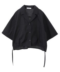 Green Parks 綿麻混裾ドロスト開襟シャツジャケット