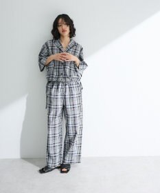 Green Parks 綿麻混裾ドロスト開襟シャツジャケット