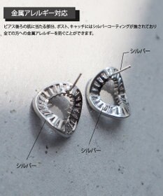 Tiaclasse 【金属アレルギー対応】ウェーブサークルピアス