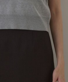 GRACE CONTINENTAL バイカラーポロニットトップ