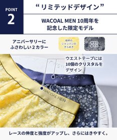 WACOAL MEN WACOAL MEN 【レースボクサー】 ボクサーパンツ レース フロント快適グラマラス 通気性 アウターにひびきにくい 10周年リミテッドデザイン 前閉じ 下着  メンズ WT3825 /ワコールメン