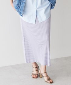 AMERICAN HOLIC 【WEB限定】針抜きテレコタイトスカート