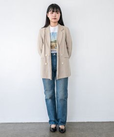 caqu boy`s cutⅡ テーパードストレートデニム USEDWASH