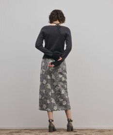 GRACE CONTINENTAL バイカラーリブニットトップ