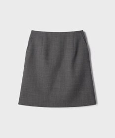 GRACE CONTINENTAL ウールギャバミニスカート