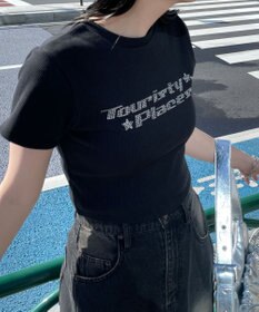 WEGO ラインストーンリブちびT