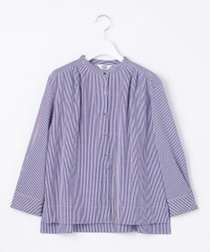 J.PRESS LADIES 【WEB限定カラーあり】ストライプジャカード バンドカラー カットソー