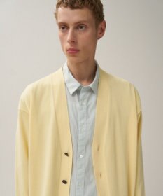 ATON COTTON WASHI KNIT | オーバーサイズニットカーディガン - UNISEX