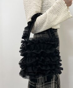 LA BAGAGERIE 【MONICA】チュールフリル2WAYバッグ