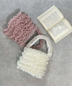 LA BAGAGERIE 【MONICA】チュールフリル2WAYバッグ