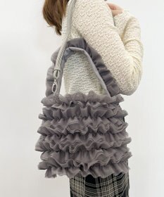 LA BAGAGERIE 【MONICA】チュールフリル2WAYバッグ