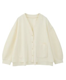 YECCA VECCA 金釦カットジョーゼットカーディガン