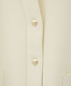 YECCA VECCA 金釦カットジョーゼットカーディガン