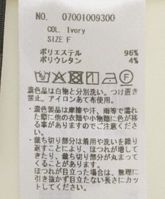 YECCA VECCA 金釦カットジョーゼットカーディガン