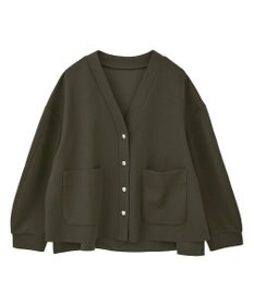 YECCA VECCA 金釦カットジョーゼットカーディガン