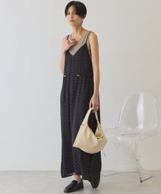 AMERICAN HOLIC サイドシャーリングVネックドットキャミワンピース