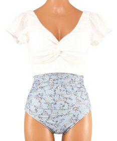 San-ai Resort（三愛水着楽園） 【San-ai Resort×PEACH JOHNコラボ】【ナイスバディ水着】フリルワイヤービキニ　9M・11L