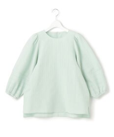 23区 L 【洗える】カラミストライプ パフスリーブ ブラウス