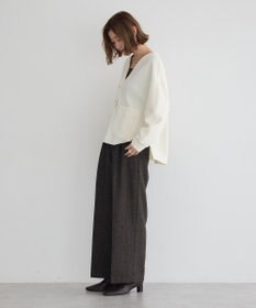 YECCA VECCA 金釦カットジョーゼットカーディガン