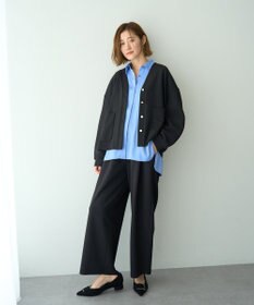 YECCA VECCA 金釦カットジョーゼットカーディガン