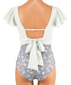 San-ai Resort（三愛水着楽園） 【San-ai Resort×PEACH JOHNコラボ】【ナイスバディ水着】フリルワイヤービキニ　9M・11L