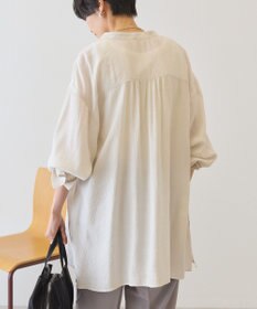 AMERICAN HOLIC 楊柳バンドカラーシャツ