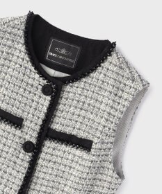 GRACE CONTINENTAL ツイードペプラムベスト