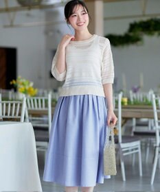 Tiaclasse シアーボーダーニット