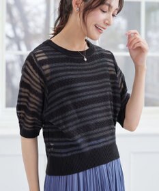 Tiaclasse シアーボーダーニット