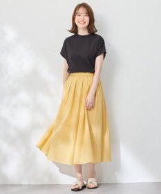 ANY 【大好評につき新色追加！/ウエストゴム】シャンブレーライクフレアスカート