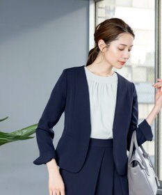 Tiaclasse L 【ダブルクロス・洗える】カラーレスジャケット