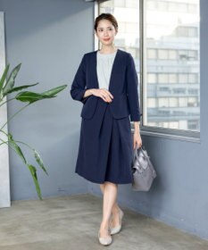 Tiaclasse L 【ダブルクロス・洗える】カラーレスジャケット