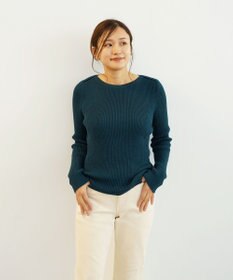 TOQUE 〈大草直子さんアドバイザー〉ベビーアルパカ ミドルゲージ ボートネックニット