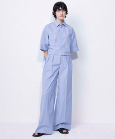 NAVE 【ReNave・セットアップ可/洗える/接触冷感/UVケア】コットンポリブロード パンツ