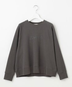 自由区 L クリアループバックレタリング スウェット