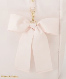 Maison de FLEUR リボンチャーム付き3ルームトートバッグ